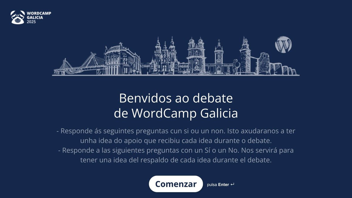 Este sábado en #WCGalicia queremos escuchar tu voz y tu opinión sobre #WordPress y el mundo de la educación/formación. A las 17:30h te esperamos para participar en el debate más abierto de todas las WordCamps. Y la invitación se hace efectiva para ti desde ya👉 5 preguntas MUY