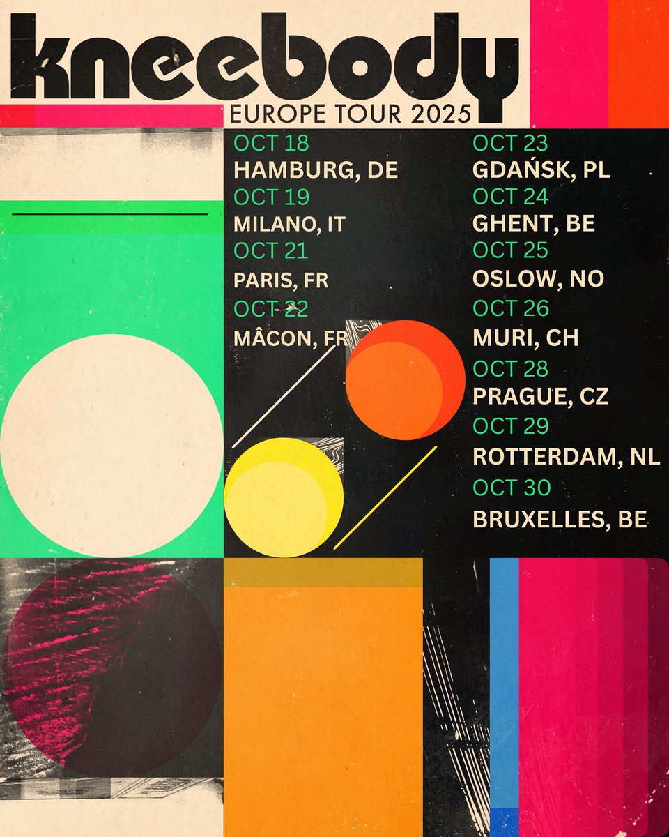 Oct 18 @nica_jazz_club 
Oct 19 @bluenotemilano 
Oct 21 <a href="/newmorningparis/">New Morning</a> 
Oct 22 #LeCrescent 
Oct 23 <a href="/klubzak/">klub zak</a> 
Oct 24 @haconcerts 
Oct 25 @nasjonaljazzscene 
Oct 26 @musig_im_pflegidach 
Oct 28 @jazzdock.cz 
Oct 29 @dedoelenrotterdam 
Oct 30 @abconcerts