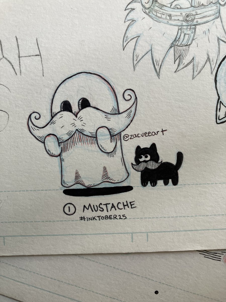 zacveeart's tweet photo. 1. Mustache #Inktober #inktober2025 https://t.co/8TuOfLeYJp