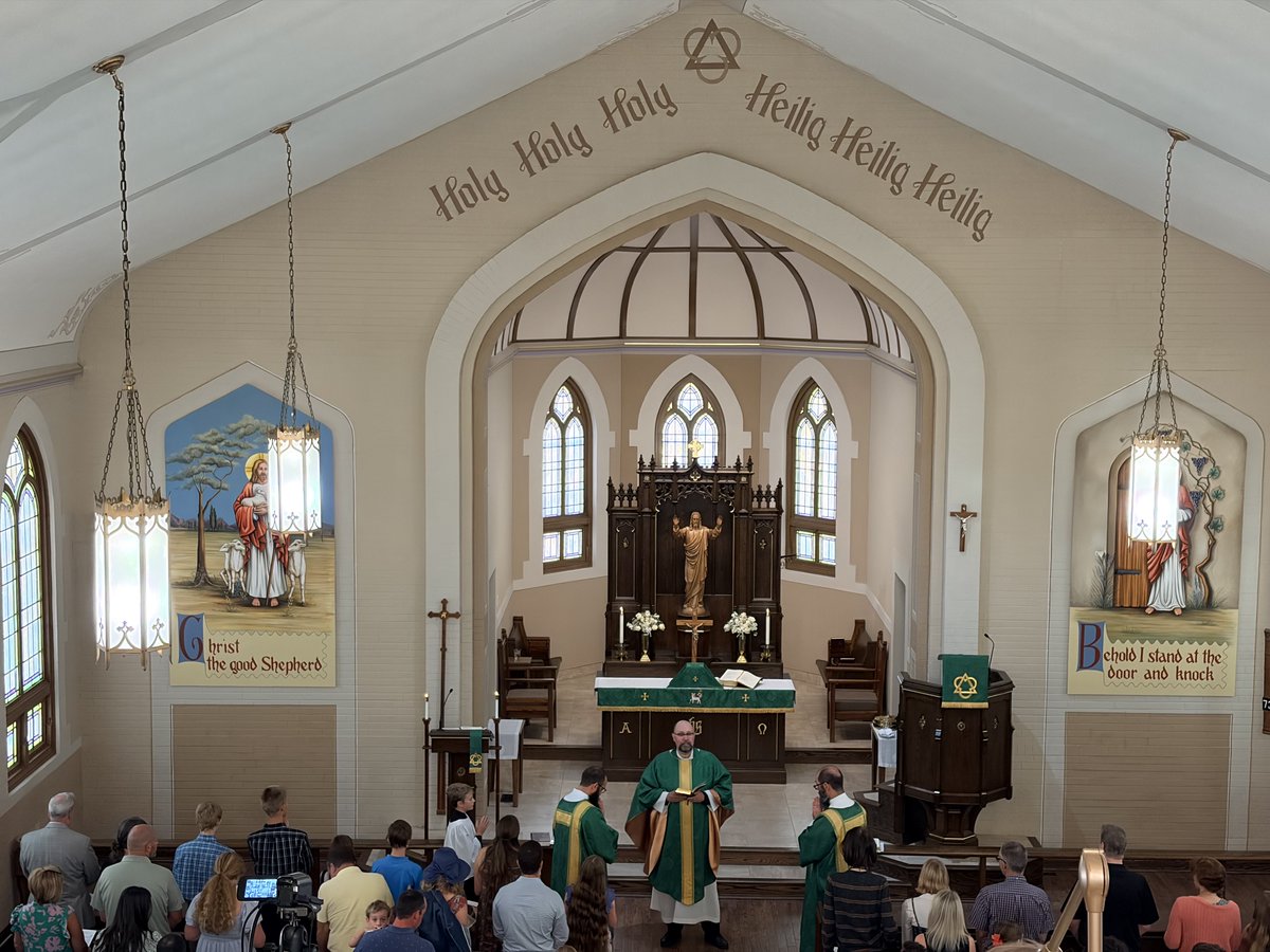 WmWeedon's tweet image. Upon this, your confession, I, as a called and ordained servant of the Word…forgive you all your sins in the name of the Father and of the + Son and of the Holy Spirit. Amen.
