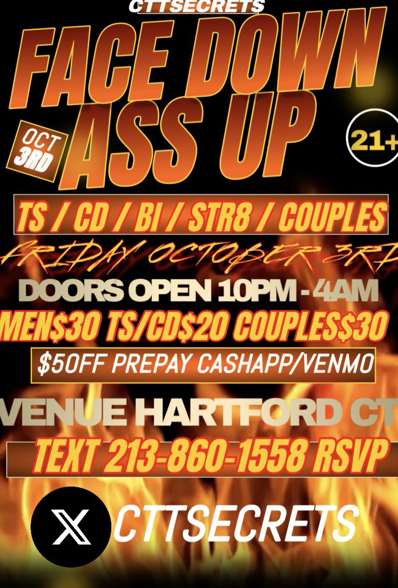 📢 Event Confirmation Memo
If you want to secure your spot for Friday’s event, please contact (213) 860-1558 directly by text.
⚠️ Important: The only way to receive party details and confirmation is through text messaging the telephone number above. No text = no confirmation.