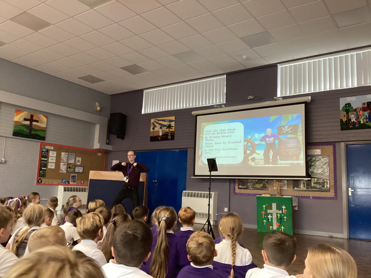 Our participation in <a href="/letsgosinglancs/">Let’s Go Sing!</a> got off to a flying start on Tuesday when Matthew came into school to teach the juniors the first four songs that we will be singing as part of our concert at Blackburn Cathedral.
The children had a fabuolous time!