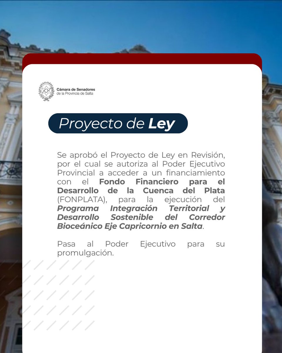 🏛️ | #EnSesión
✅ | Proyecto de Ley