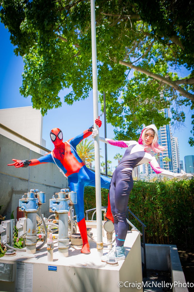 #ThrowbackThursday <a href="/Comic_Con/">Comic-Con International</a> #SanDiego #cosplay #cosplayer #spiderman #spidergwen #gwenstacy #peterparker #marvel