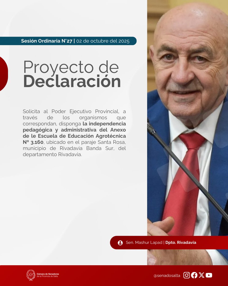 🏛️ | #EnSesión
✅ | Proyecto de Declaración
