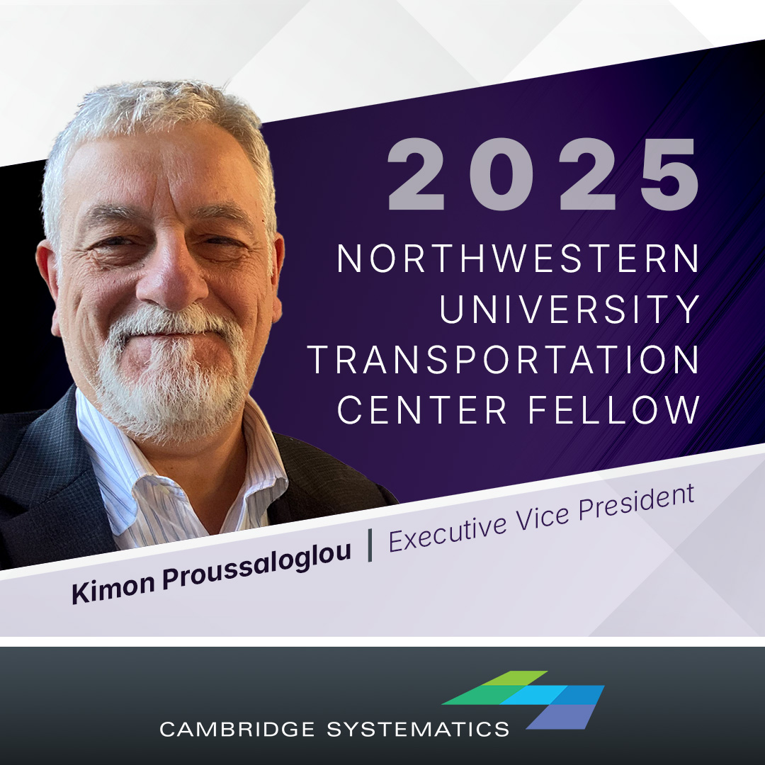 Well deserved, Kimon!

A thoughtful and kind colleague, Kimon has been at CS for over 30 years, pioneering innovations that have led to best practices in the industry.  Thank you, <a href="/InfoNUTC/">NUTC</a>, for honoring his impactful contributions to transportation.

lnkd.in/dRDEMEvx