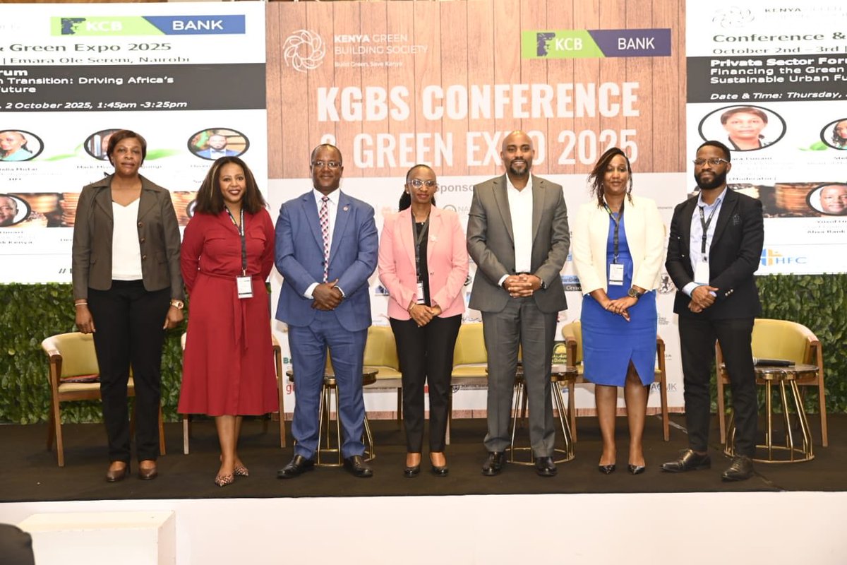KDC_KE's tweet photo. At the Kenya Green Building Society Expo 2025, moderated a high-level panel on Green Financing.

Discussions emphasized that beyond mobilizing capital, it is critical to de-risk and structure investments to unlock and scale sustainable solutions. Achieving this demands collaboration, innovation, and bold leadership from both Government and the Private Sector.

Together, we can accelerate a greener, more resilient future for Kenya and the region. #GreenFinance #Sustainability #KDC #KGBSExpo2025 @OfficialKGBS @KCBInKenya @hfc_kenya @SafaricomPLC @HHM_Law @AbsaKenya @MITIKenya @Investment_Ke