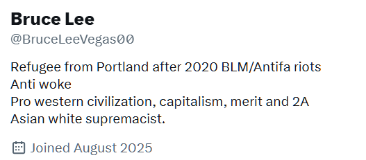 phaedratweets's tweet photo. @BruceLeeVegas00 @iflitifloat @camhigby You describe yourself as an Asian white supremacist? Wow -- that's a new one—such a contradiction. https://t.co/1fwQdgXb8l