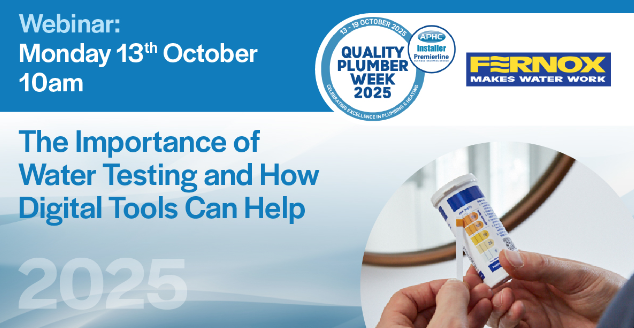 Free Webinar: The Importance of Water Testing and How Digital Tools Can Help 

📅Monday 13 October, 10am - <a href="/Fernox/">Fernox</a> 

Find out how digital tools can support installers to accurately test water in a system. 

Register: zurl.co/4DMRC