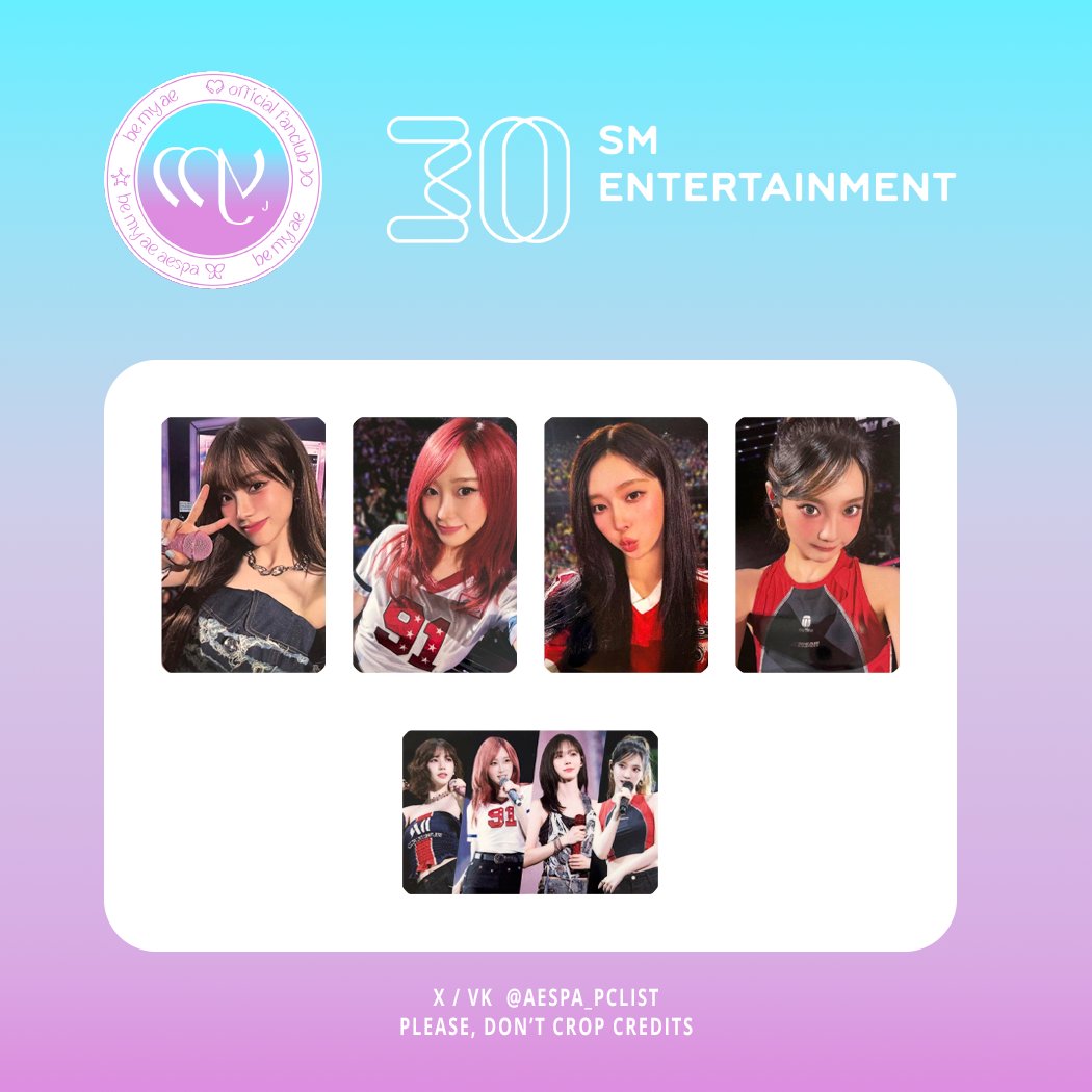 X-এ aespa | photocard list: 