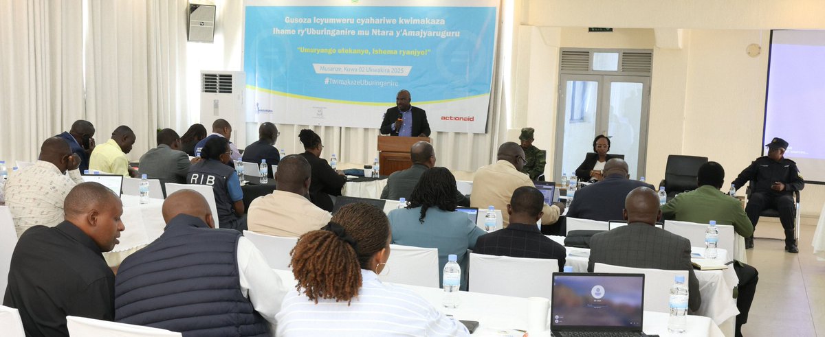 RwandaNorth's tweet photo. I Musanze habereye inama nyunguranabitekerezo yateguwe na @RwandaNorth ku bufatanye na @GenderMonitorRw, yibanze ku bikorwa byakozwe mu cyumweru cyahariwe kwimakaza ihame ry'uburinganire muri iyi Ntara cyari gifite insanganyamatsiko igira iti " Umuryango utekanye, Ishema ryanjye" https://t.co/k6i6fLKbFE