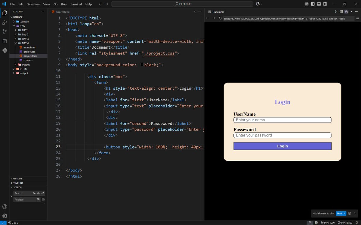SameerUsma79873's tweet image. Week 2 | DAY-10

Web development Journey | Mern Stack.

Today&apos;s Learnings -Css &quot;Flex Box&quot;.

#coderarmy
#mernstack 
#Css 
#webdevopment