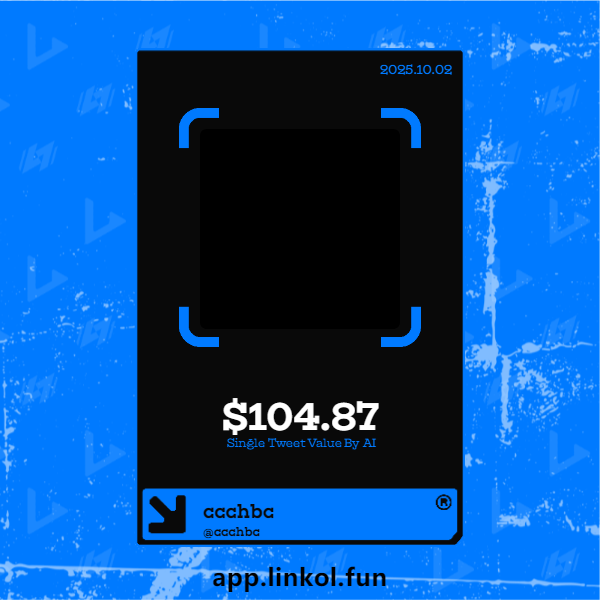 ccchbc's tweet photo. 🔗 Fix your tweet on-chain. Earn with Linkol’s Tweet Value Checker. https://t.co/q5fSK049h1 @linkol_ai @polygon0323 @polygon_mc #KOL https://t.co/GA11Uqm6lH
