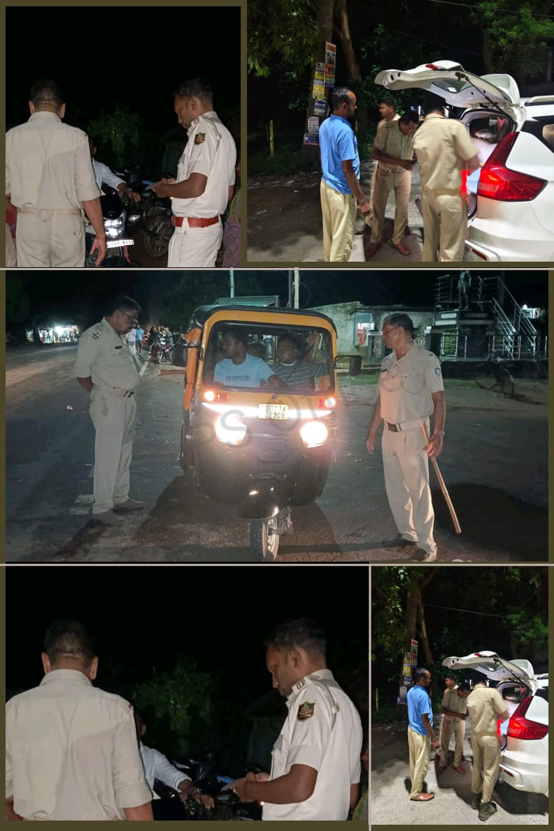 Mayurbhanj Police conducting Naka/MV checking across all police stations in the district to maintain law and order and to promote responsible driving practice.
#UseHelmet_Seatbelt
