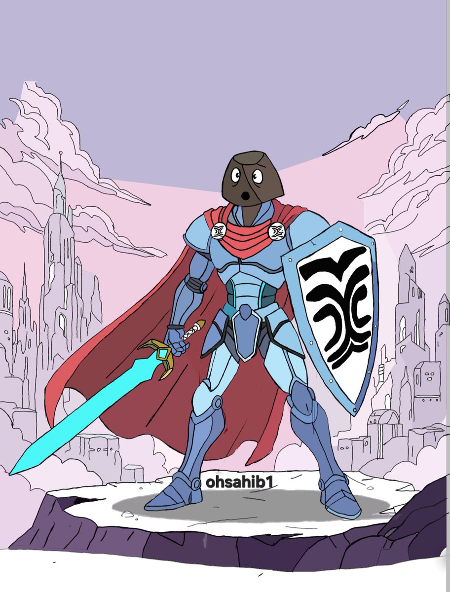 ohsahib11's tweet photo. Hey!

Remember how I showed you half of my "rokey" art yesterday? I told you I'd finish it and post the whole thing tomorrow.

I turned Rokey into a brave knight.
It took me nine hours to make this.

So, what do you think of it?

#art @SeismicSys #seismicsys 
#DigitalArtist https://t.co/bjjVqgr8Hh