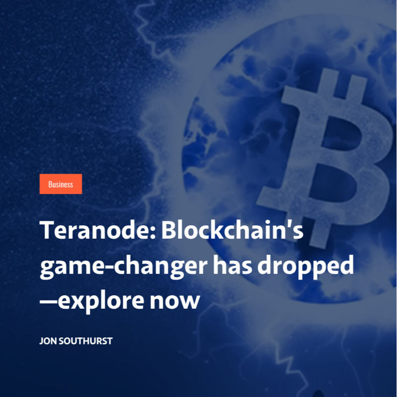 RealCoinGeek's tweet photo. Teranode has dropped, and it’s changing the game for blockchain.

Unmatched scalability, enterprise-ready performance, and proof that Bitcoin can handle real-world demand.

Read the full story: https://t.co/LH4Rfpi5o7