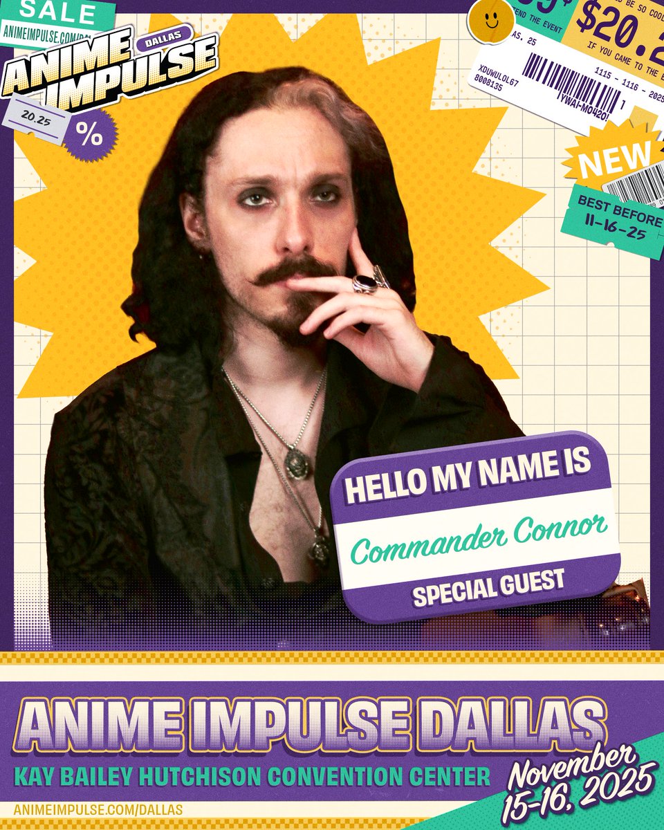 animeimpulse's tweet image. 🎭 TICKETS AVAILABLE  🎭

Born to jest, forced to joust for M&amp;amp;Gs! 🤺

Tickets for @thebestinjest&apos;s #ANIMEImpulseDAL2025 meet &amp;amp; greets are now LIVE!

It’s a two for one deal, don’t miss your chance to meet the best of the jest!

🎫: animeimpulse.com/best-in-jest