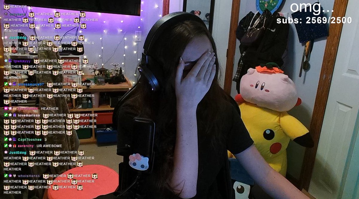 itsiheather's tweet photo. after 17 days subathon is officially OVER!🥹 we beat our original goal by OVER 1500 subs‼️our total subs was 2569🩷 i am so grateful for my amazing community. YALL DID THAT! i streamed for over 10 hours everyday and it only like felt 2 LOL! i love you all so much. 🩷 thank you. https://t.co/rDqI6W0AbD