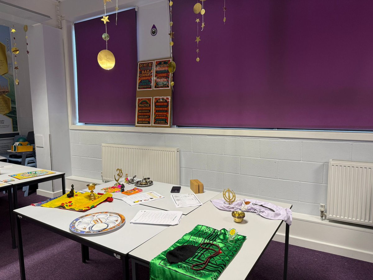 edenboysbolton's tweet photo. Welcome to Religious Studies! Mr Patel and Mrs Ali are excited to meet you and share the curriculum. Step into a journey of discovery as you explore a variety of religions.
On display are models of significant places of worship and the chance to sample some traditional foods – a true celebration of culture and faith. #WeAreStar