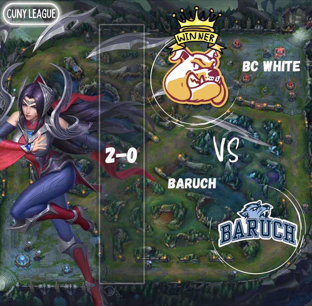 Last night was the first matches of CUNY League‼️

SSBU:
BC Maroon vs Queens College (0-2)

League of Legends:
BC White vs Baruch (2-0)