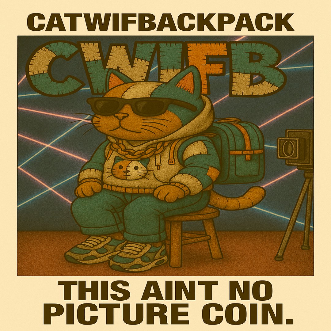 CWIFB_OFFICIAL's tweet photo. 🚀 THE PACK HAS LANDED 🚀
🐱🎒 Prince carries the BACKPACK, the CULTURE, and the CROWN 👑
💧 Drip verified on-chain. HATS ARE FOR CLOWNS🤡
⚠️ OFFICIAL $CWIFB ONLY — don’t get played.
👉 Meme Pack v1 (Download & Cook):
 https://t.co/cm6hyOouzt

🌐 Official site:
 https://t.co/T7igbTVUW5

#CWIFB #CATWIFBACKPACK #PATCHWORKKING #️⃣