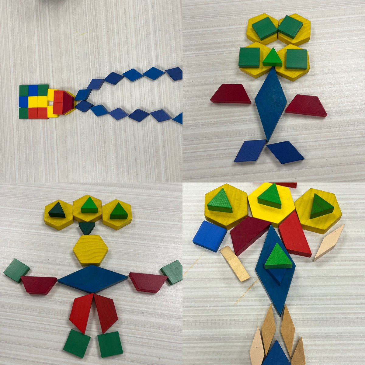 SteamMrs's tweet image. Mrs. Lee’s kindergarten made block monsters today. Great job. #Steam @LopatES