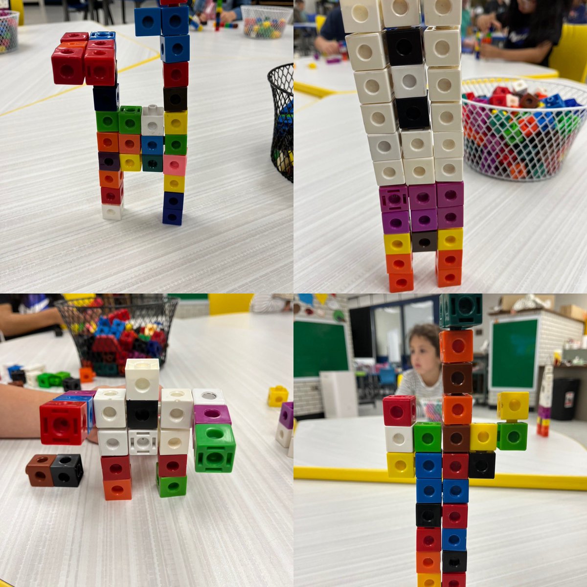 SteamMrs's tweet image. Mrs. Lee’s kindergarten made block monsters today. Great job. #Steam @LopatES