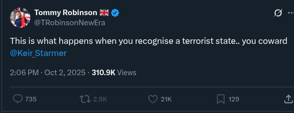 This Zio-Dwarf will be the first one protesting once the flood of Palestinian refugees (including Hamas members) start arriving in Britain.

And he'll be attacking Starmer for that too 🙄