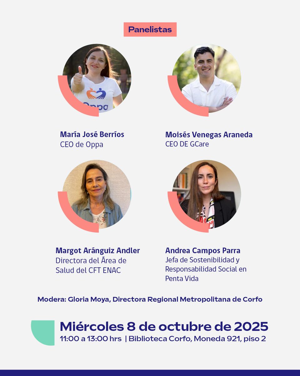 Este 08/10 en la Biblioteca #Corfo, te invitamos a una sesión clave sobre la Economía Plateada: una oportunidad estratégica para el desarrollo económico y social del país

Inscripciones 👉 forms.cloud.microsoft/r/WFiMG7B6Z9