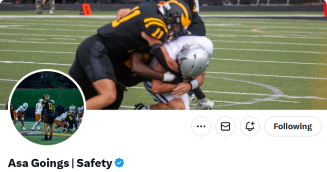 This is <a href="/A_Goings01/">Asa Goings | Safety</a> C/O 2027 DB <a href="/SequoyahChiefs/">Sequoyah Chiefs Football</a> Speed and agility to play defensive back, size and strength to be a linebacker. 6'2 195 4.55 A tackling machine who flies all over the field. And if I was a college recruiter, Id be sending him some official invites. <a href="/RecruitGeorgia/">Recruit Georgia</a>