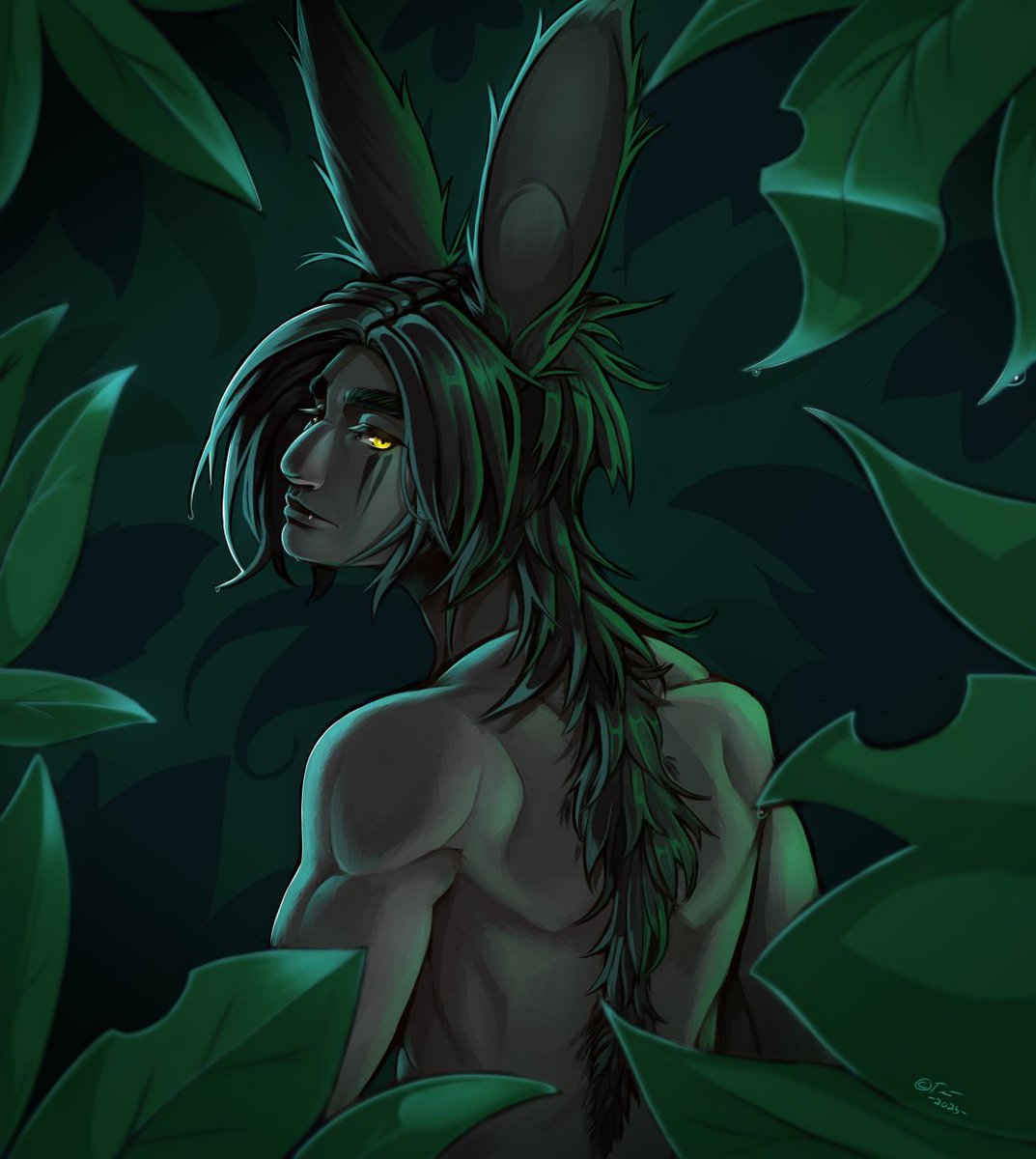 OtteAndCoFFXIV's tweet photo. When a doodle gets a little out of hand. Anyway a forest kid!

#FFXIV #FFXIVArt #Viera #DigitalArt https://t.co/2cAYcanDWL
