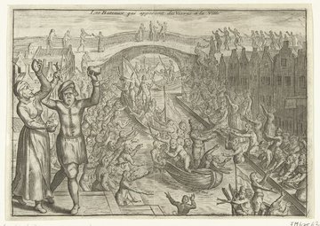 boudewijnsteur's tweet photo. Op deze dag in 1574 werd Leiden ontzet na een belegering van bijna een jaar (met een kleine onderbreking). Ongeveer 6000 mensen kwamen om van de honger en de pest. In de ochtend voeren de geuzen de stad met hun vloot binnen met haring en wittebrood. Feest in Leiden vandaag! https://t.co/9avor3lPHZ