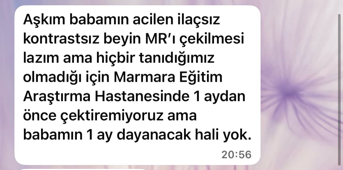 özeller de 3 gün diyormuş min ama durumu çok kritik olduğu için hemen yaptırması gerekiyor bilgisi olan var mı