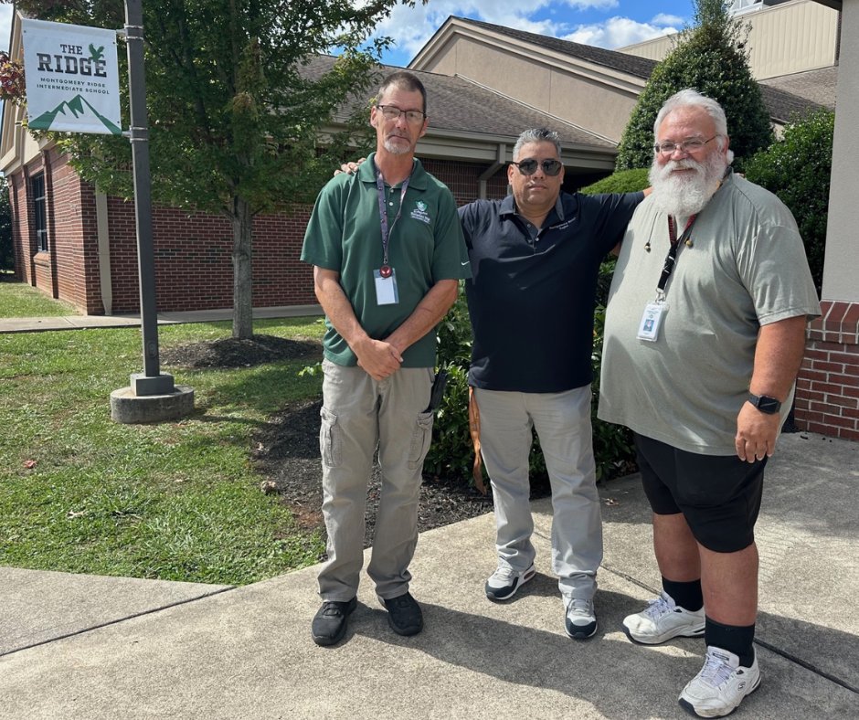 Today we celebrate National Custodian Day! We want to give a huge shoutout to Mr. Glenn, Mr. Pete, and Mr. Jose for everything they do to keep The Ridge safe, clean, and welcoming. Their hard work and dedication make a difference every single day. Thank you!  #eaglepride