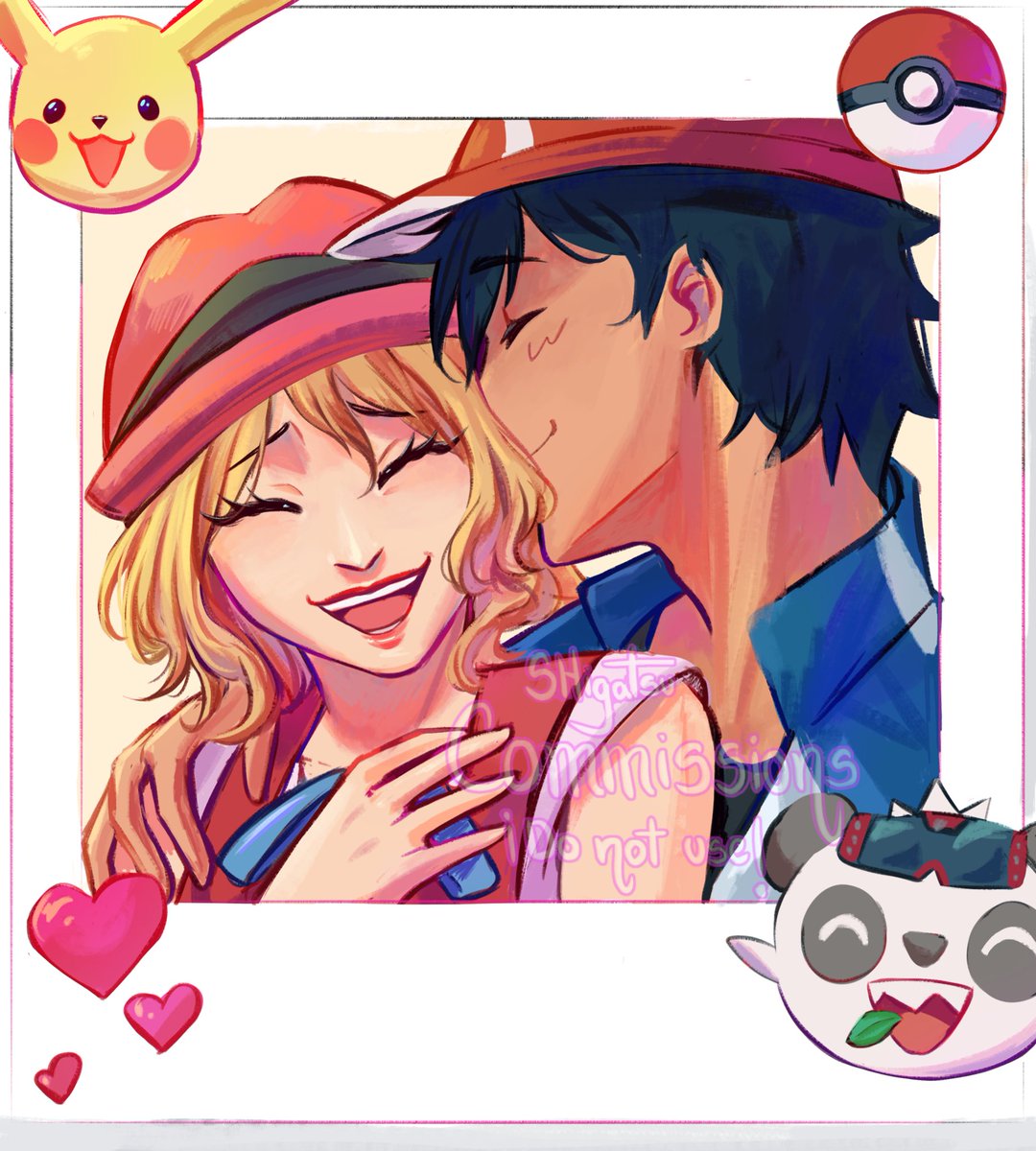Look how amazing this artwork came out!! I genuinely love it! Muchas gracias por esto! ❤️💙

Art by <a href="/shigatsu751/">Shigatsu10🇻🇪 (OPEN COMMISSIONS )</a> 

#amourshipping #satosere #サトセレ