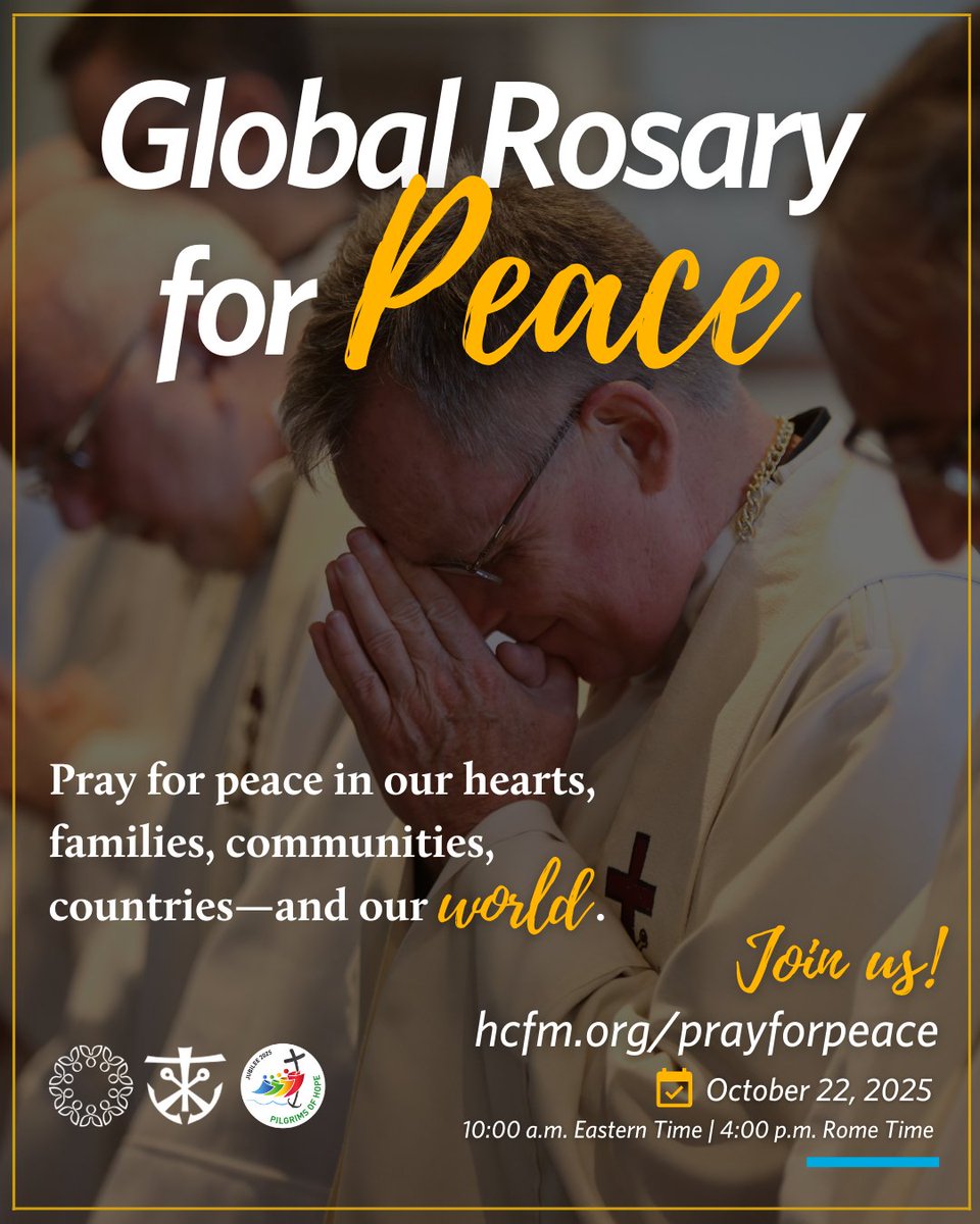 Please join us for the Global Rosary! Learn more at prayforpeace.hcfm.org
#globalrosary
#holycrossus
#congregationofholycross