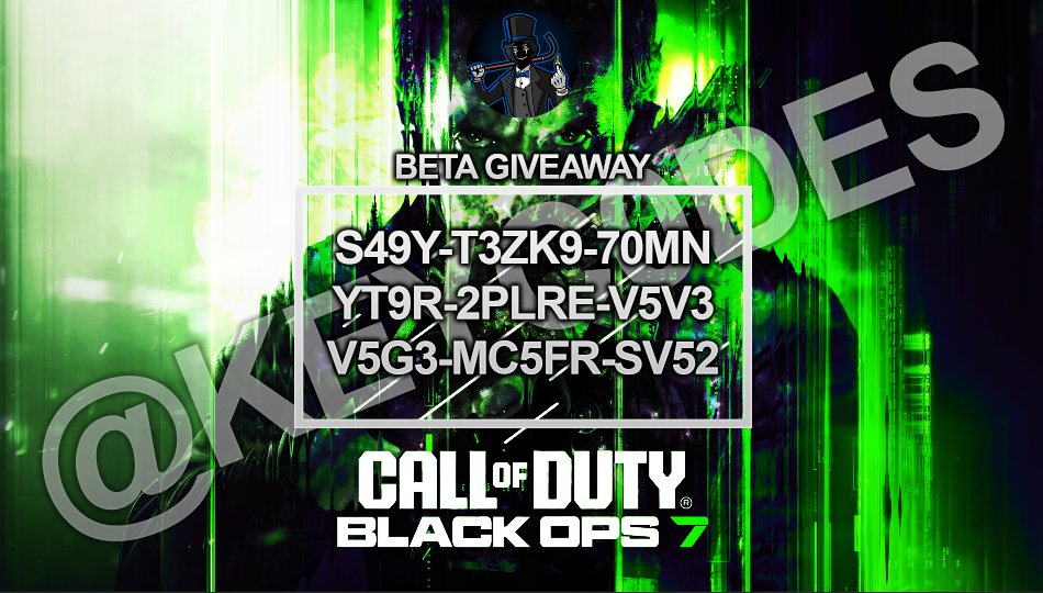 🎁#CallofDuty #BlackOps7 giveaway drop #3:

🔗Redeem: callofduty.com/betaredeem 
🛒Buy: shoppy.gg/product/WKORRjR 
🧑‍🦱Become a Discord member: dsc.gg/keyc0des 

#BlackOps #COD #Giveaway #Gaming #CallOfDutyZombies #CallOfDuty7