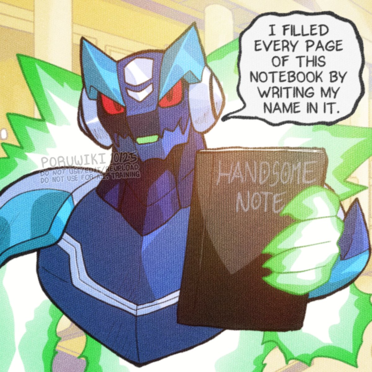 poruwiki's tweet photo. Omega-Xis and the "Handsome Note"

#流星のロックマン #megaman #megamanstarforce https://t.co/Vtn9sZX2Qf