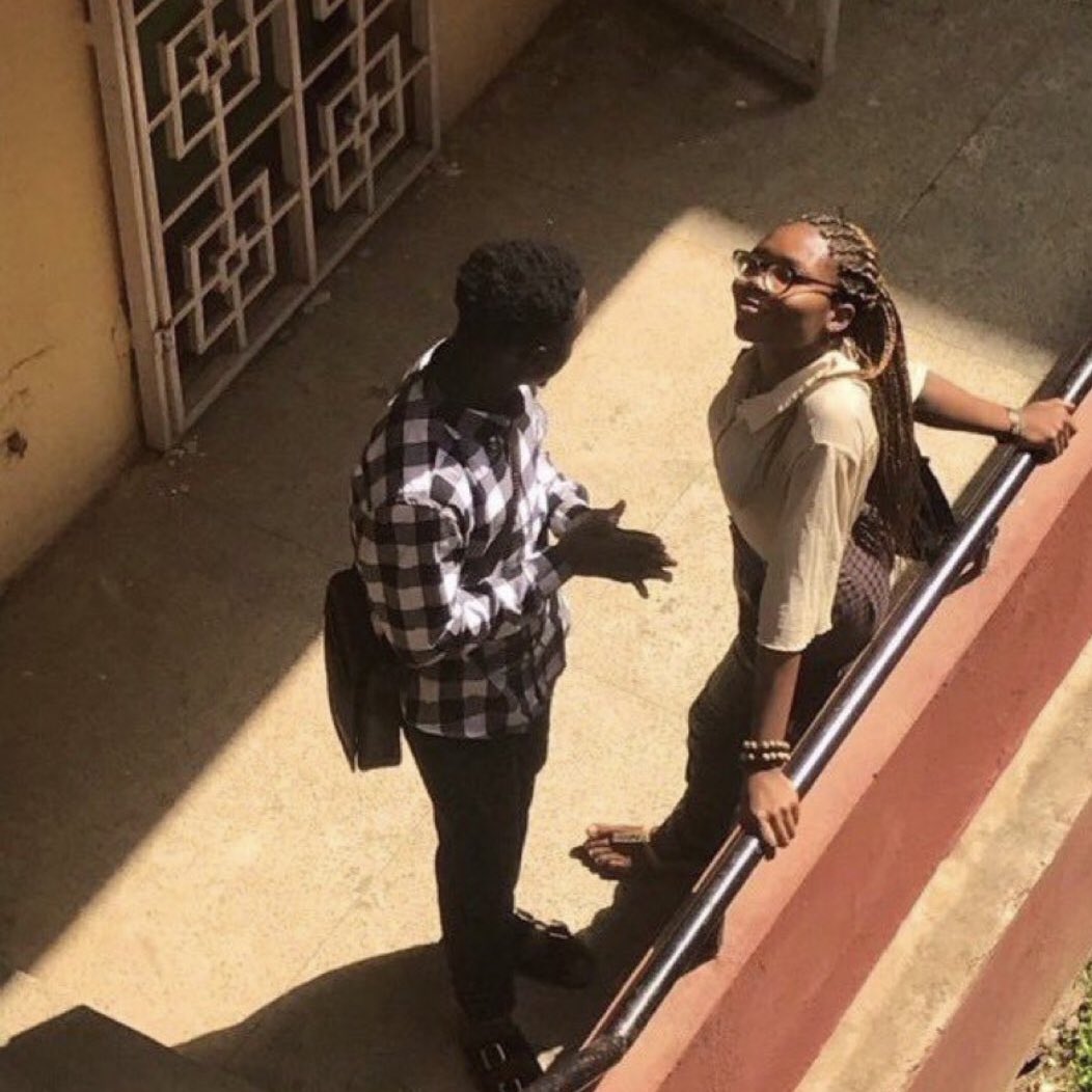 500 level students to fresher:
"I've never seen any girl finer than you in this school"