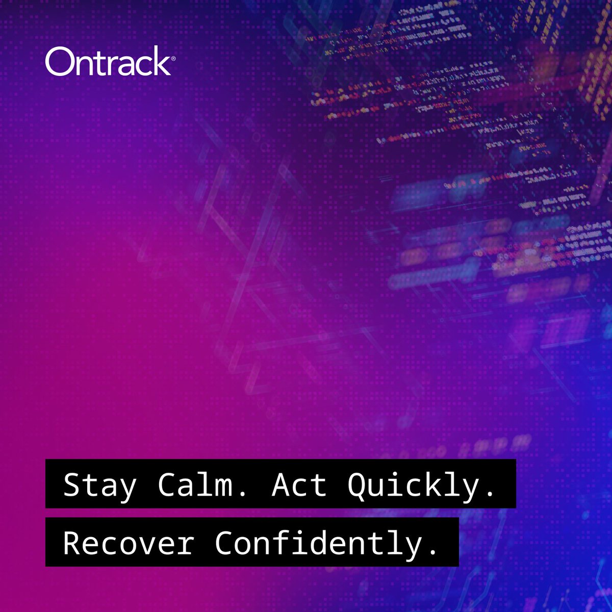 OntrackUS's tweet image. Cut through the chaos of Ransomware with the trusted experts in data recovery. Ontrack helps you stay calm, act quickly, and recover with confidence. Proven results, no panic. Get help now: go.ontrack.com/4haHx05
#Ransomware #DataRescue #DataRecovery