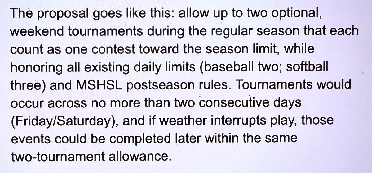 Awesome news, baseball coaches! Our proposal, jointly written with softball passed!That means added games for the spring of 2026. 
A huge thanks to the MSHSBCA advisory board for being persistent, the Softball Board &amp; to coaches who lobbied to make this happen. #24games
