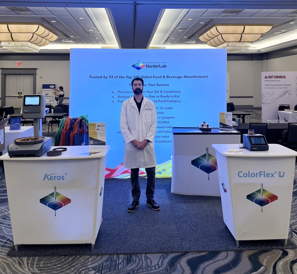 Hunterlab's tweet photo. 🎉 It’s Show Day at IFT St. Louis Section Annual Expo 2025! 🎉

Stop by Booth #183 to meet the #1 Color Measurement Experts in Food &amp; Beverage.

🔖 #IFT2025 #FoodScience #Spectrophotometers #ColorQuality #HunterLab https://t.co/PoL8F9ZtV5