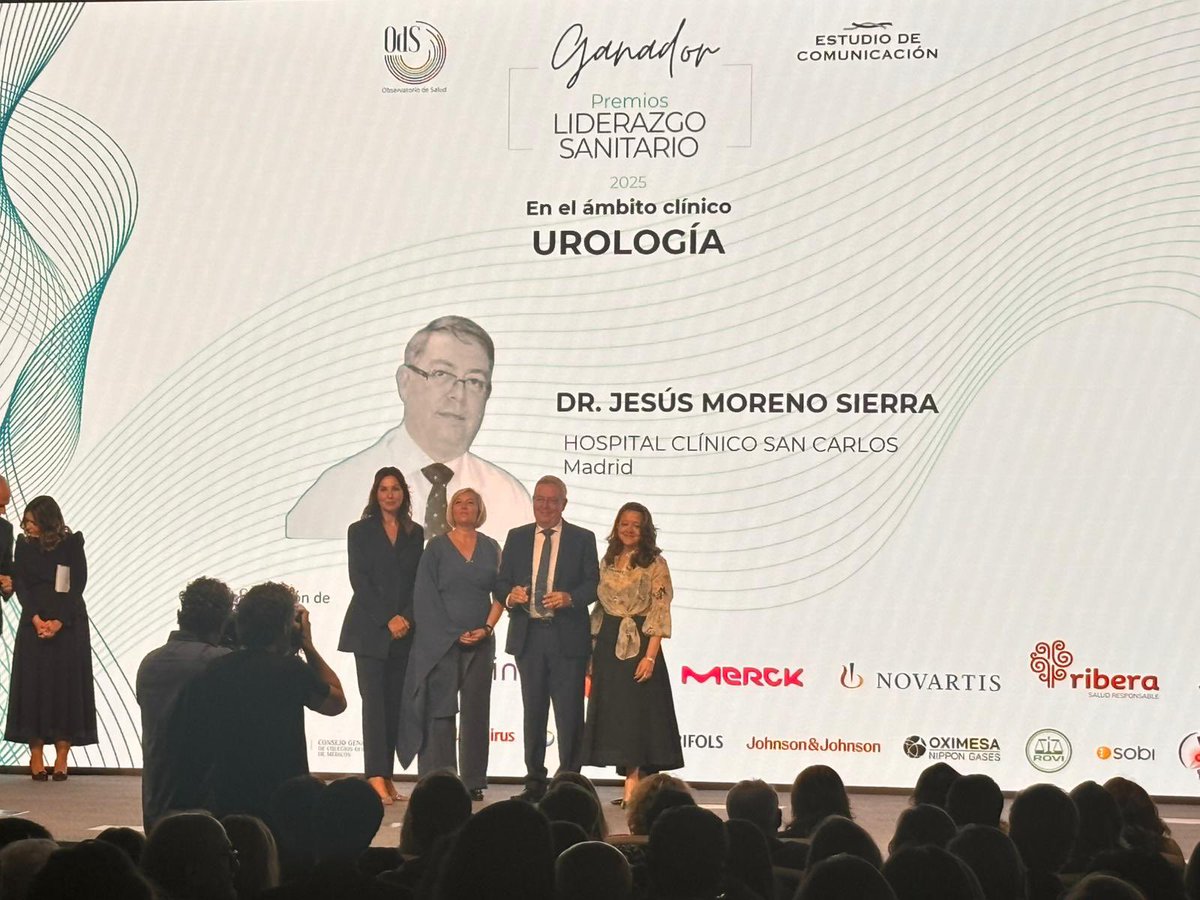 🎉 La AEU felicita al Dr. Jesús Moreno <a href="/JesusMorenosier/">Doctor J Moreno Sierra</a> Sierra por haber sido galardonado en los Premios de Liderazgo Sanitario en el ámbito clínico de la Urología <a href="/OdSalud/">Observatorio de Salud</a> 

¡Enhorabuena por este merecido reconocimiento! 👏#urología #LiderazgoSanitario #AEU