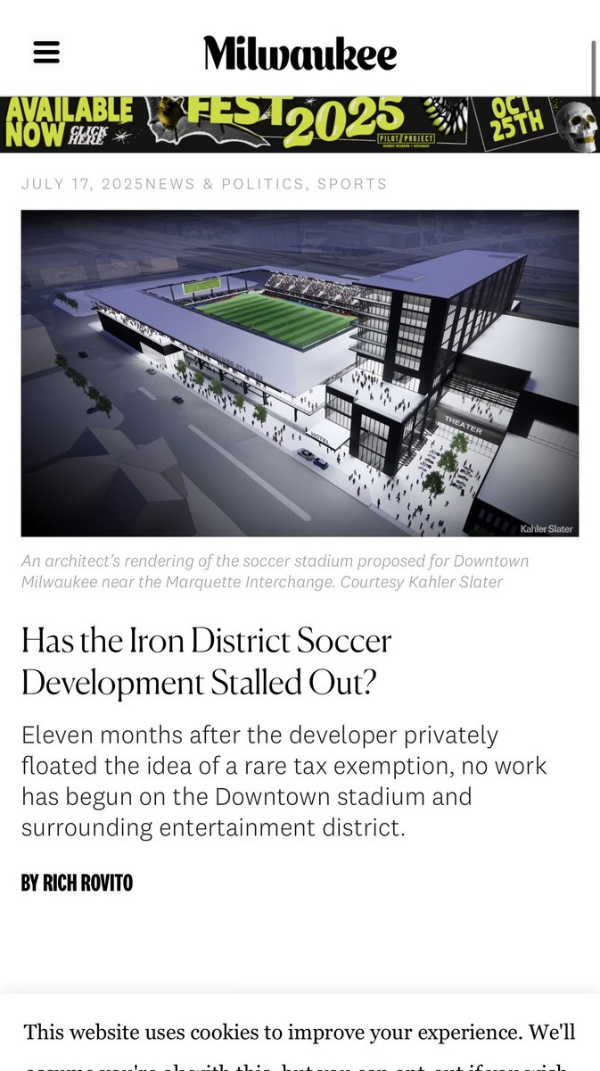 Jerry Ponio (@jerryponiowi) on Twitter photo Remember when <a href="/GovEvers/">Governor Tony Evers</a> allocated federal COVID money for a soccer stadium? (Still no shovels in the ground)
Priorities….Am I right
<a href="/mattsmith_news/">Matt Smith</a> <a href="/AJBayatpour/">A.J. Bayatpour</a> <a href="/TheScottKelly/">Scott Kelly</a> Remember when <a href="/GovEvers/">Governor Tony Evers</a> allocated federal COVID money for a soccer stadium? (Still no shovels in the ground)
Priorities….Am I right
<a href="/mattsmith_news/">Matt Smith</a> <a href="/AJBayatpour/">A.J. Bayatpour</a> <a href="/TheScottKelly/">Scott Kelly</a>