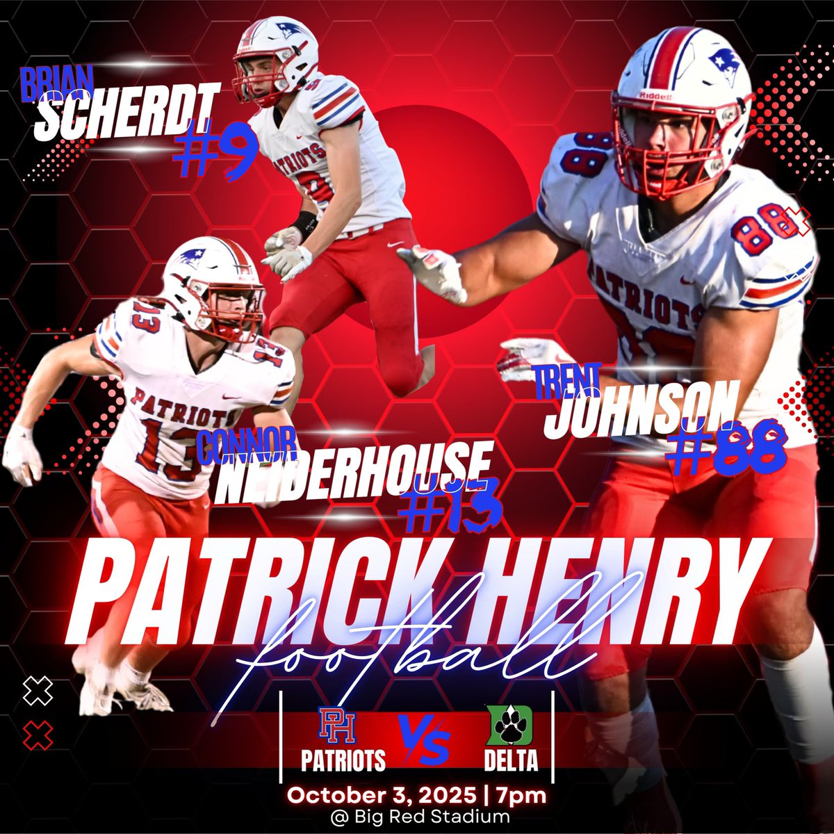 Patrick Henry Patriot Football tweet media