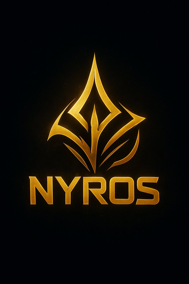 PixelBySM's tweet photo. 🎨 “New golden creation: NYROS 🔥 Custom logo + banner in anime/abstract style. Want your own? My commissions are OPEN — DM me! #OpenCommissions #DigitalArt #GamingLogo #CustomBanner #TwitchGraphics #YouTubeBanner #EsportsDesign #AnimeArt #ArtistOnTwitter #GamingCommunity #twitch https://t.co/X8OsV0dKOc