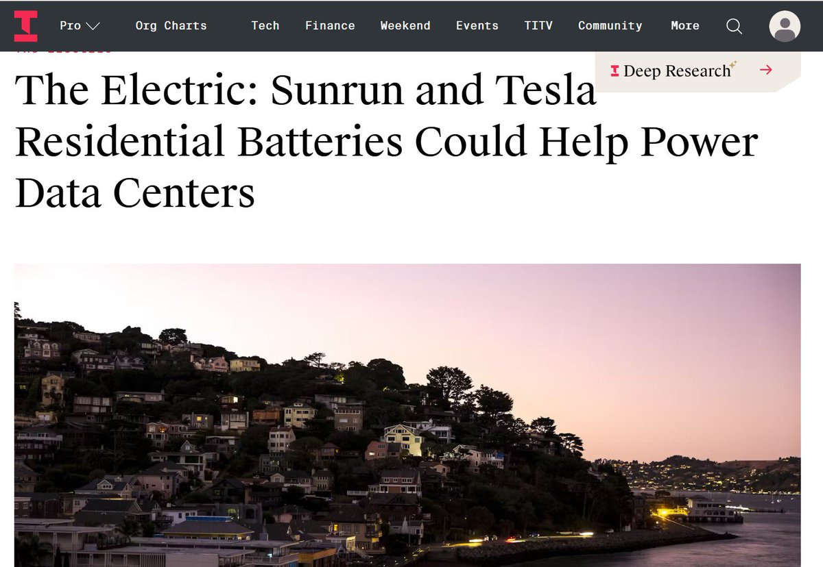 slontoh's tweet image. Great article on the role of distributed power plants as a resource to meet the increasing energy demands of AI @Sunrun @Tesla #AIandEnergy #VPP #DistributedPowerPlants #Resiliency #Innovation @theinformation 

theinformation.com/articles/elect…