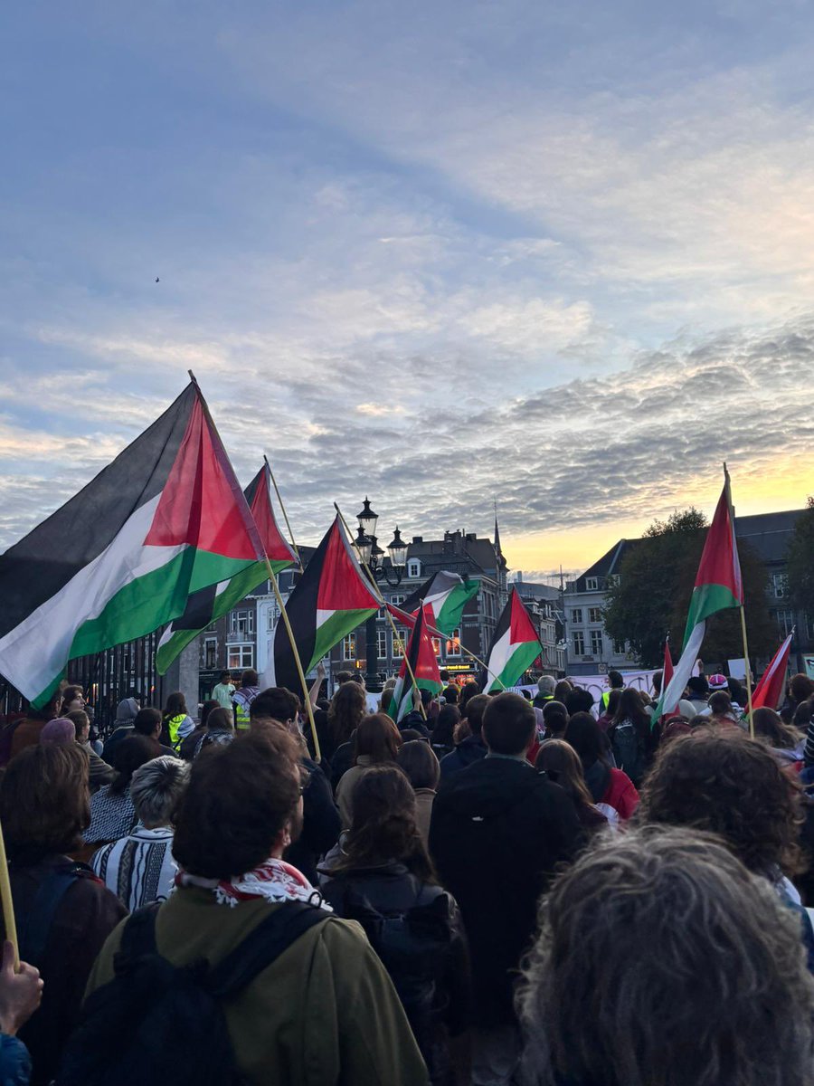 Des de Maastricht i arreu del món, defensant els Drets Humans i denunciant el genocidi del poble palestí 🇵🇸