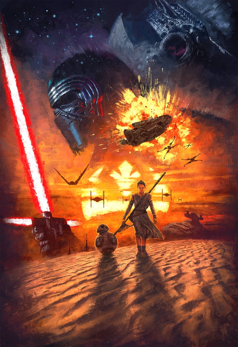 'Echoes of the Force'
Continuing my #starwars print series, now it's time for the sequels.
Officially licensed print available at @acmearchives 
#theforceawakens #lucasfilm