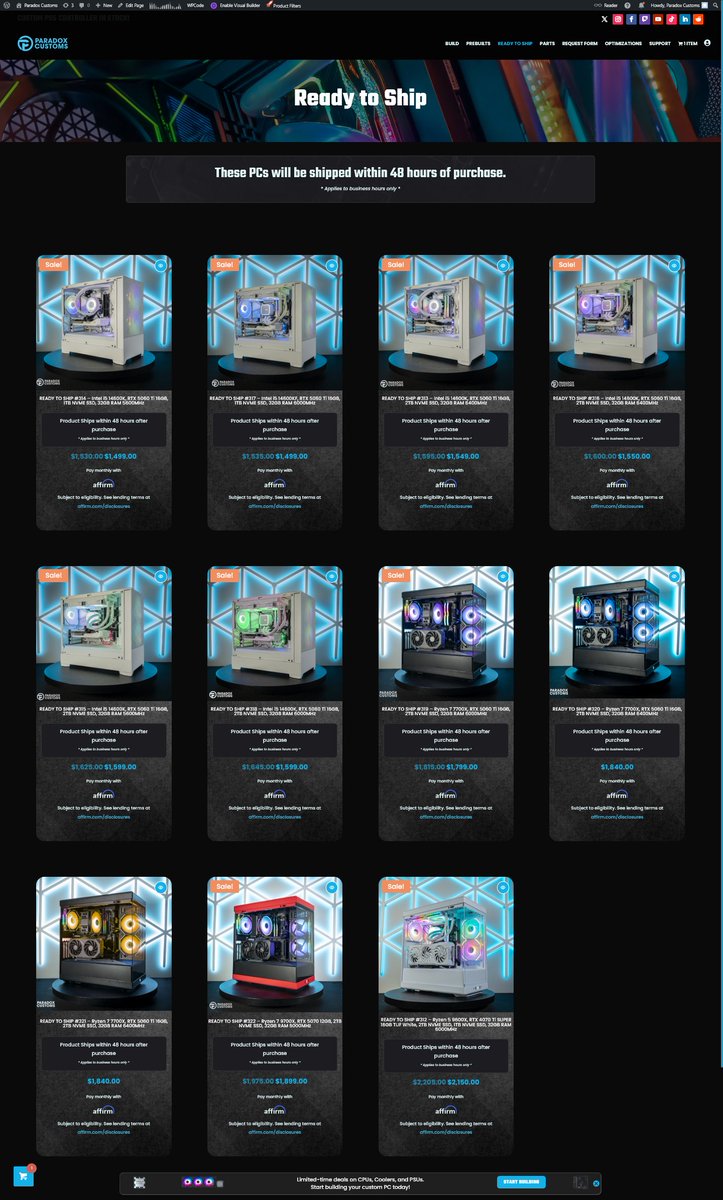 Paradox Customs tweet media